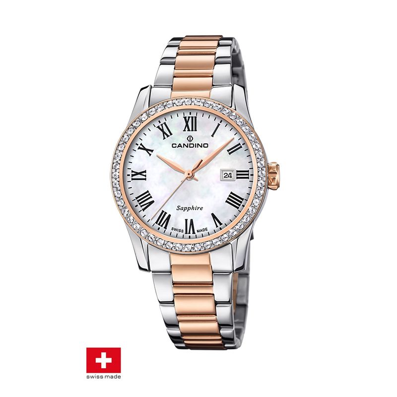 CANDINO - Reloj C4741/2 Candino Swiss Blanco Nácar Mujer Couples Classic