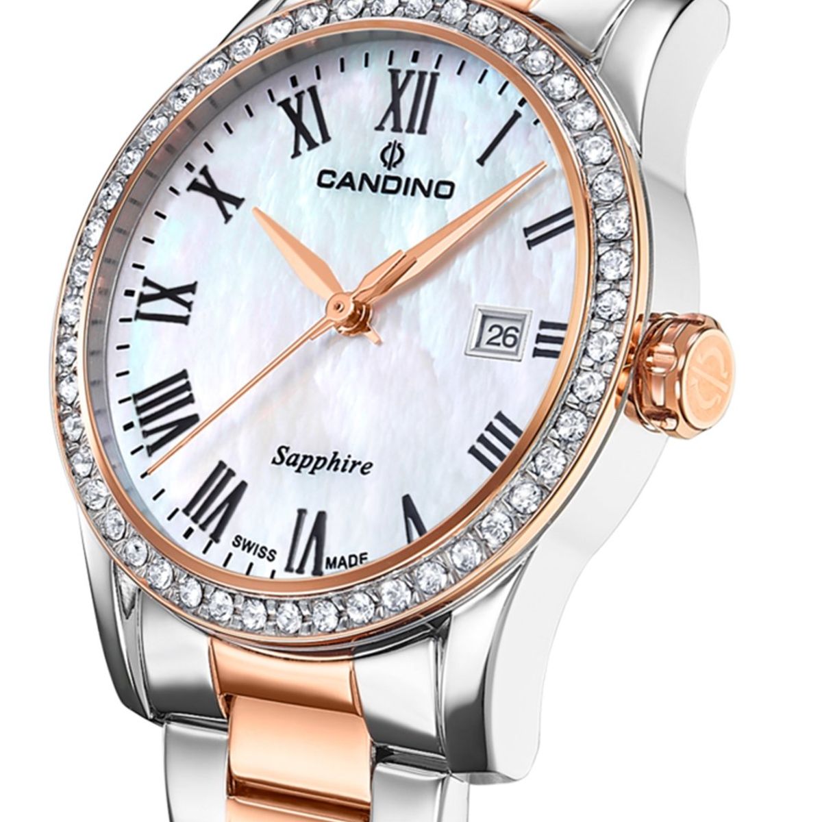CANDINO - Reloj C4741/2 Candino Swiss Blanco Nácar Mujer Couples Classic