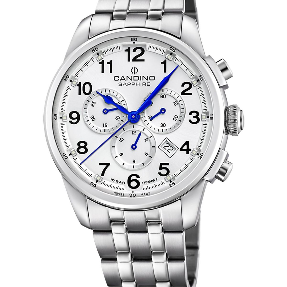 CANDINO - Reloj C4744/1 Candino Swiss Plateado Hombre Couple Classic