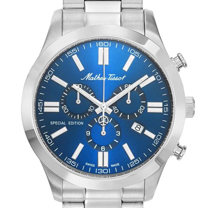 MATHEY TISSOT - Reloj Mathey-Tissot Mathy I Jumbo Cronografo Azul Cuarzo H455CHABU