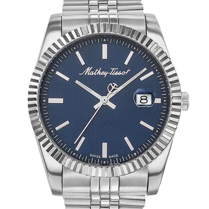 MATHEY TISSOT - Reloj Mathey-Tissot Mathy III Hombre Azul Cuarzo H810ABU