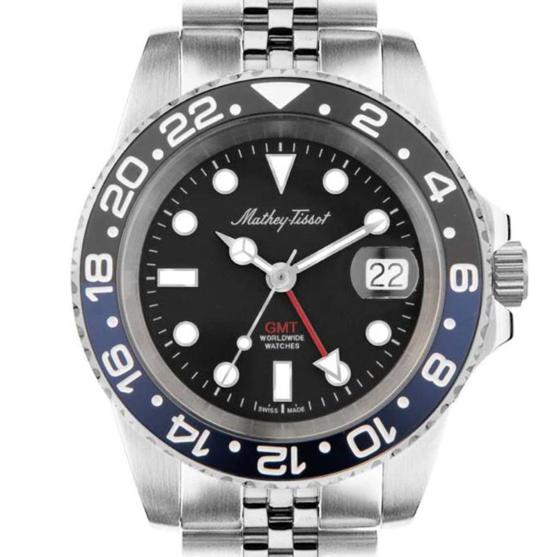 MATHEY TISSOT - Reloj Mathey-Tissot GMT Acero Cuarzo H903ANB