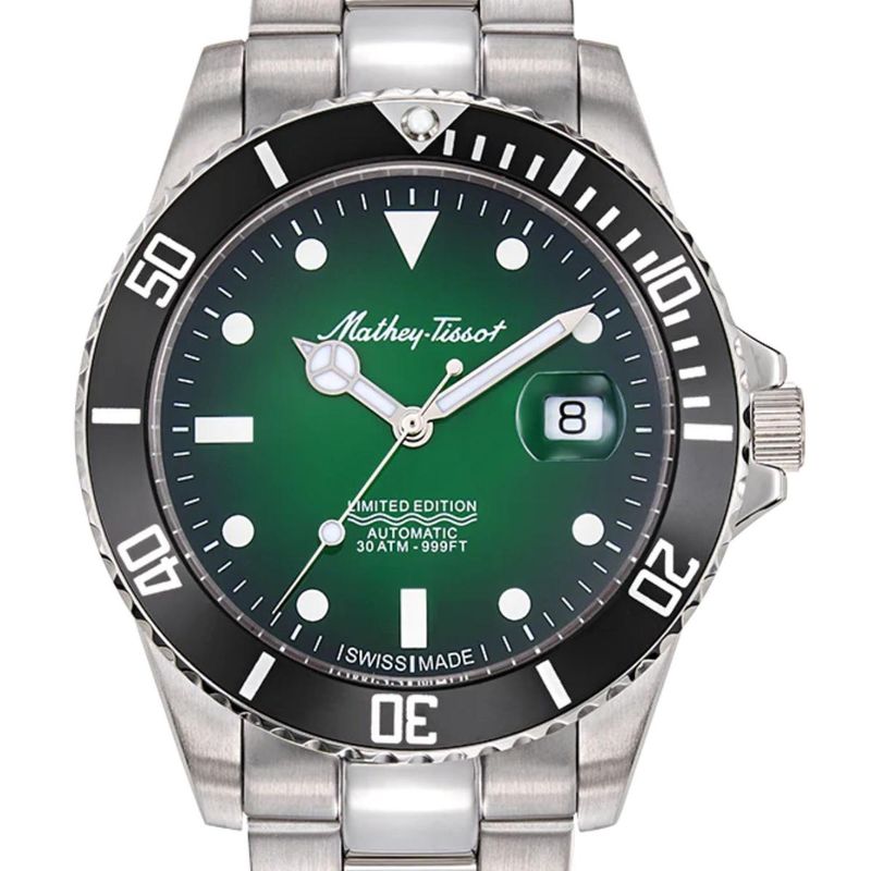 MATHEY TISSOT - Reloj Mathey-Tissot Mathy Vintage Jumbo Automatico Verde H907ATNV