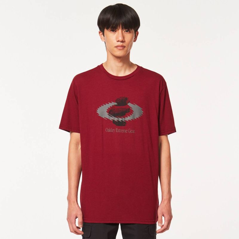 OAKLEY - Polera Oakley Gear Static Icon Tee Hombre Iron Red