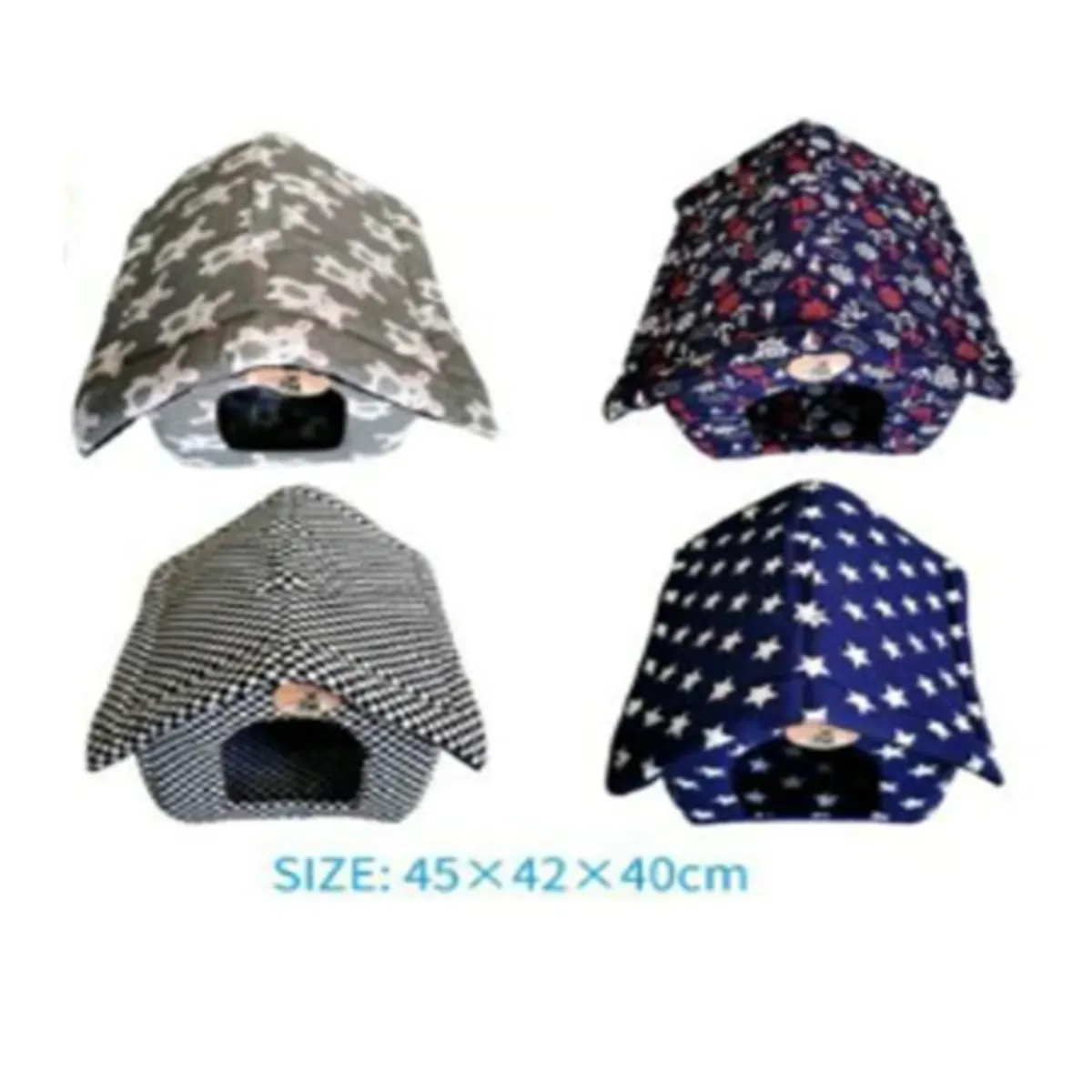 GENERICO - Colchoneta Casita Para Mascotas Diseño Cuadritos