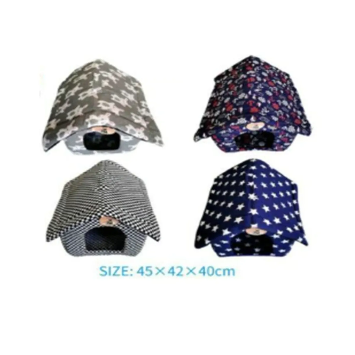 GENERICO - Colchoneta Casita Para Mascotas Diseño Cuadritos