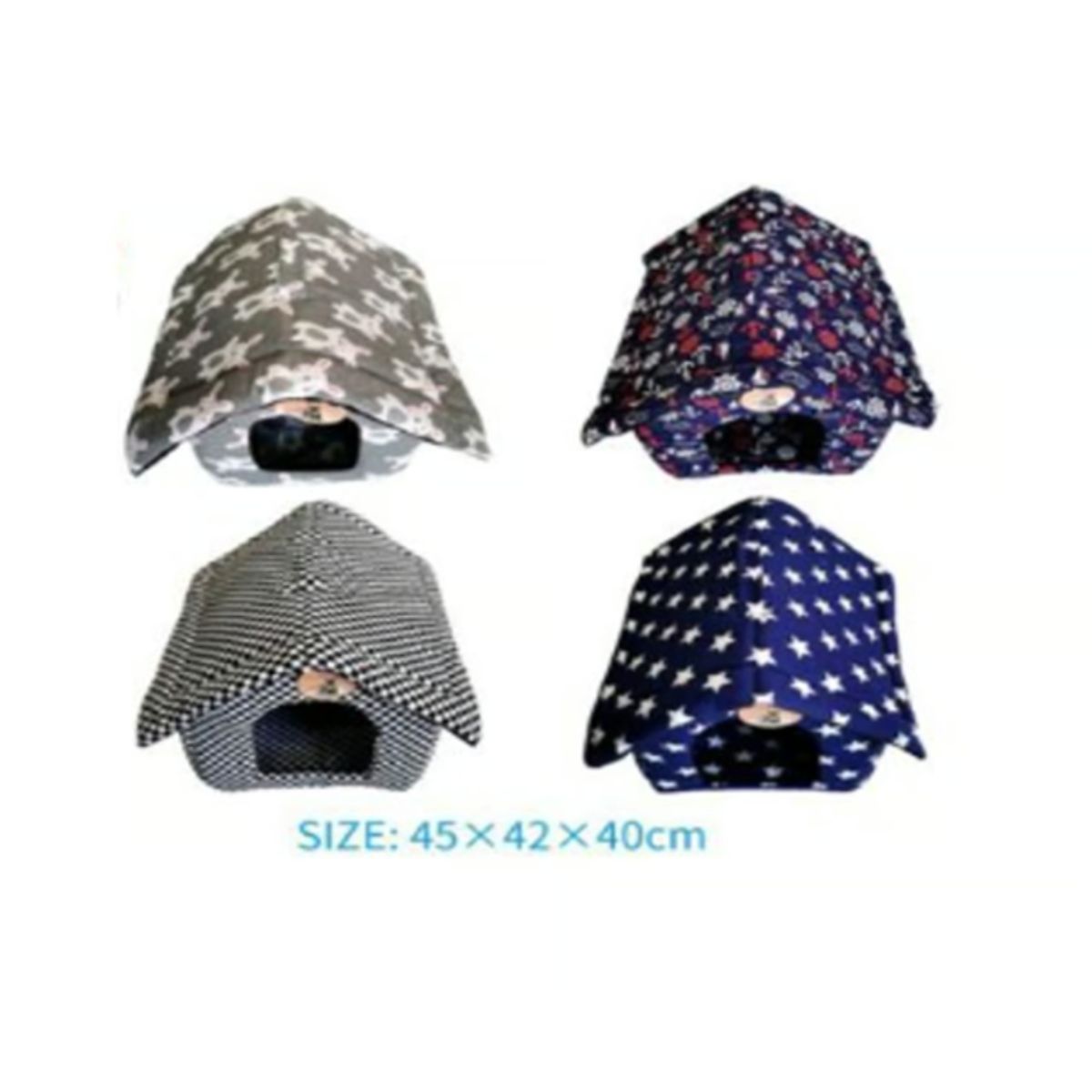 GENERICO - Colchoneta Casita Para Mascotas Diseño Estrellas