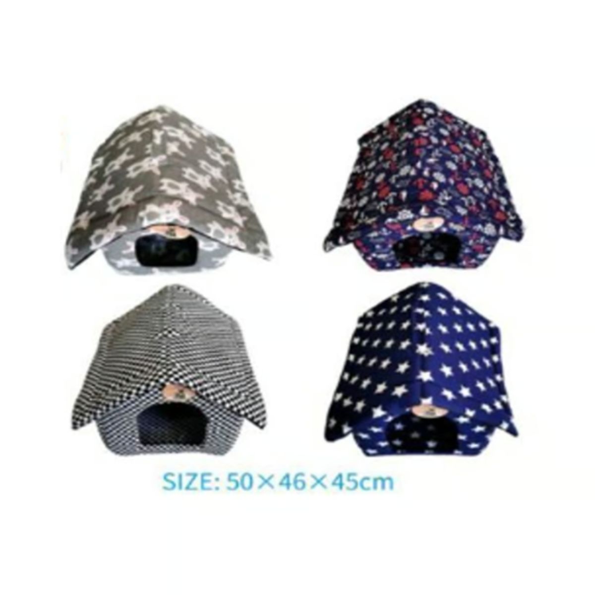 GENERICO - Colchoneta Casita Para Mascotas Diseño Cuadritos