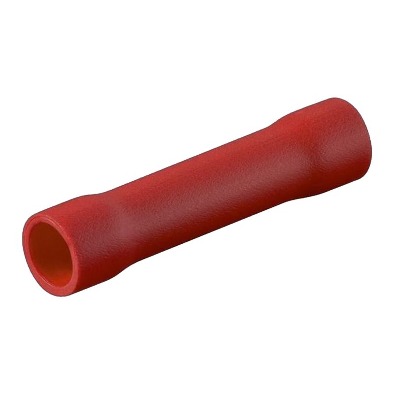 GENERICO - Terminal Manguito Aislado 22-16 AWG Rojo 100 Unid