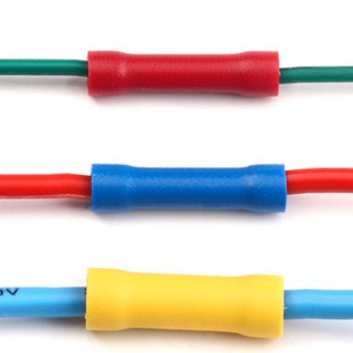 Terminal Manguito Aislado 12-10 AWG Amarillo (100 Un), marca GENERICO - Foto 2