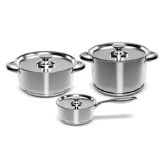 WENS - Batería de Cocina 6 Piezas Acero Inoxidable 430-6SS