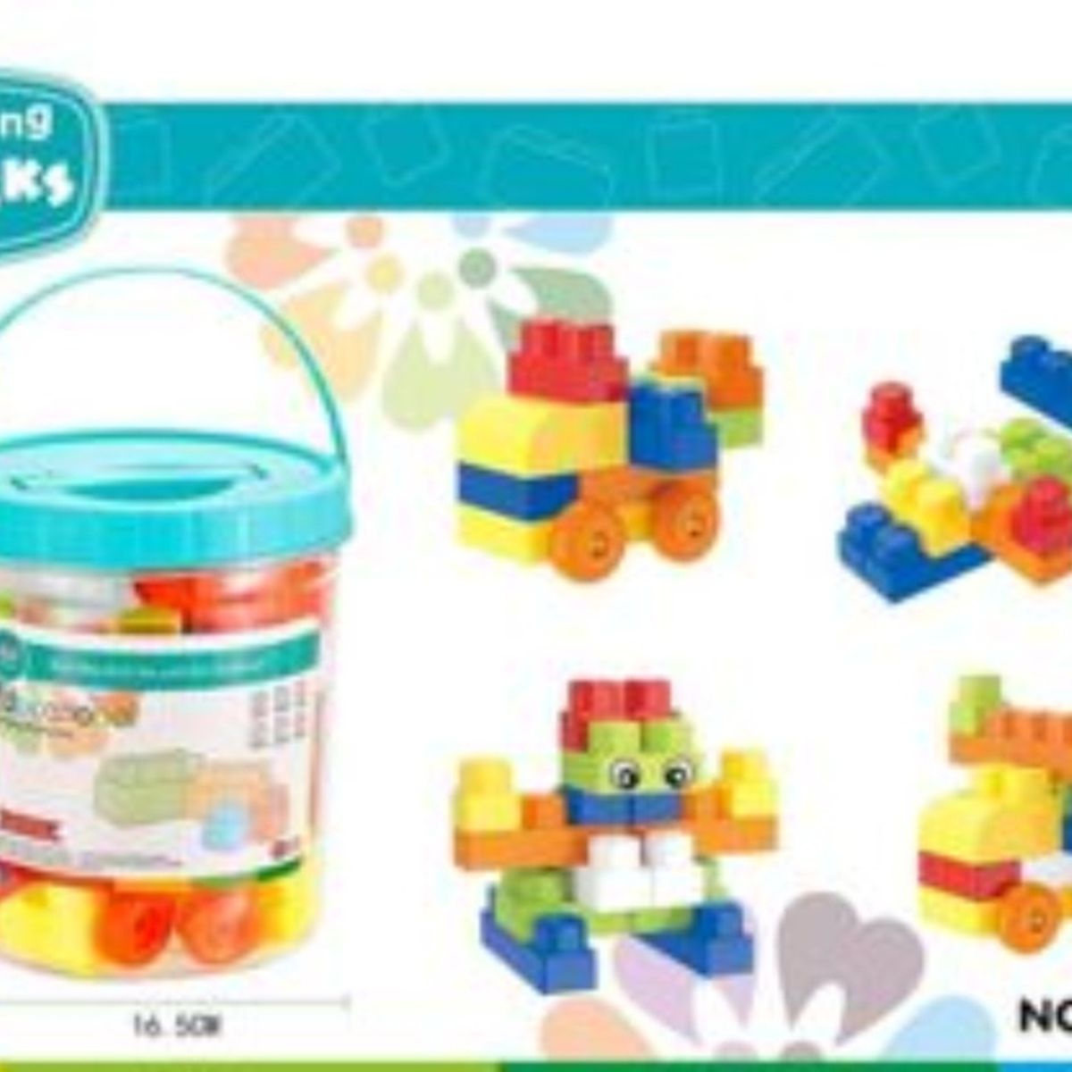 GENERICO - Lego Set Bloques De Construcción Armables Juego Niños balde