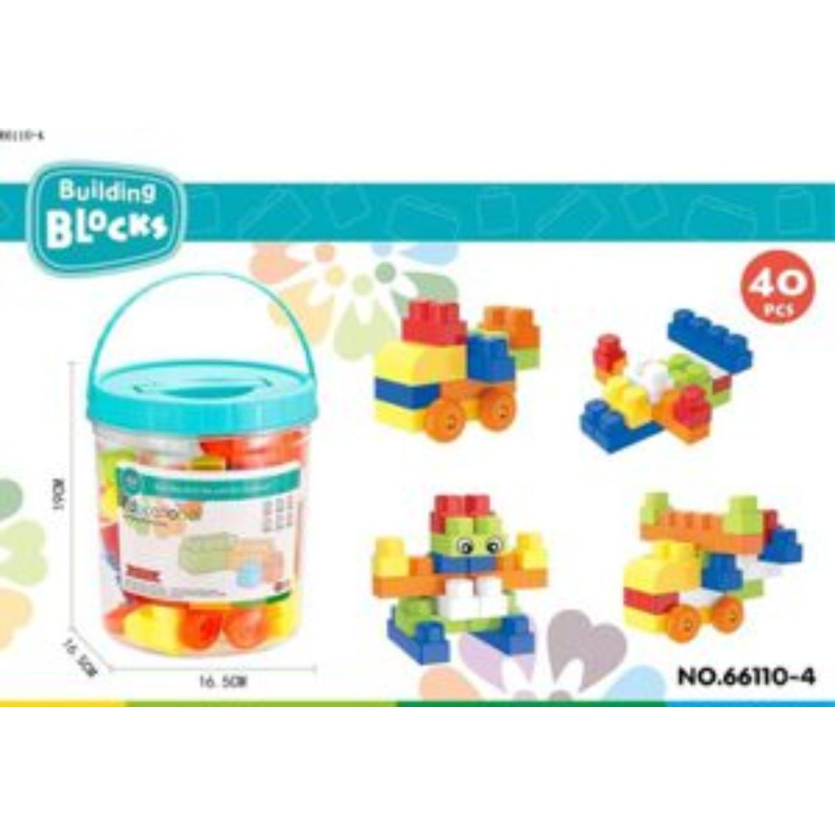 GENERICO - Lego Set Bloques De Construcción Armables Juego Niños balde