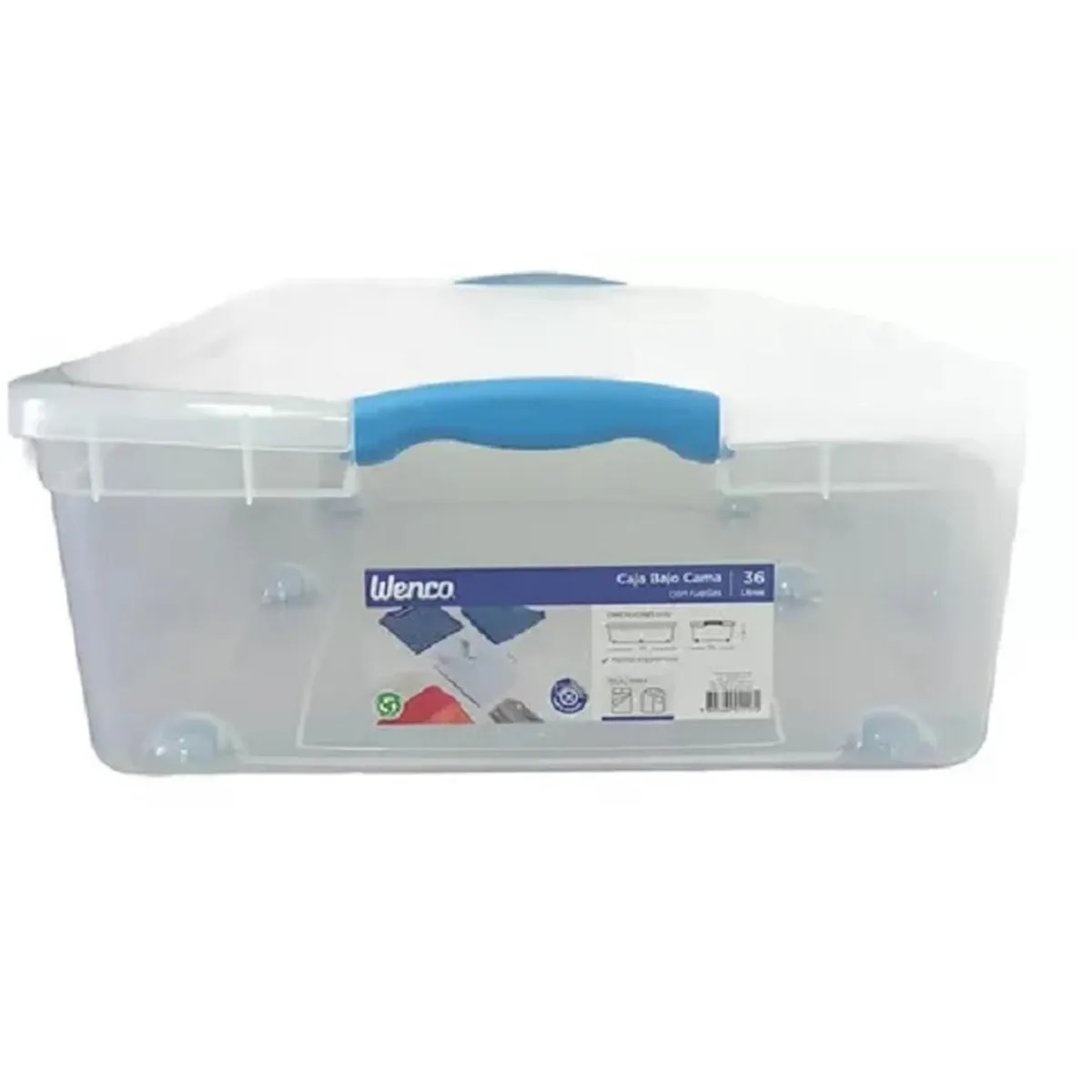 WENCO - Caja Organizadora Bajo Cama 36 Litros
