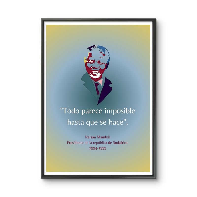 GENERICO - Cuadro decorativo Nelson Mandela