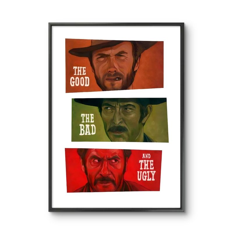 GENERICO - Cuadro decorativo Película El Bueno El Malo y El Feo