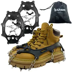 WILD TRAVEL - Crampones Antideslizantes Hielo Talla L 41-46