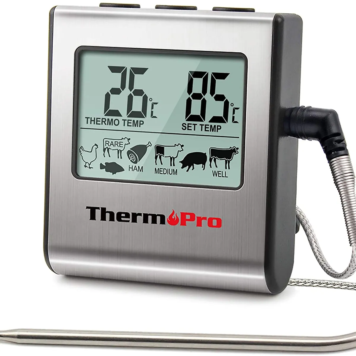OEM - Termometro Digital Cocina Sonda 0 A 250 °C Thermopro Original TP-16