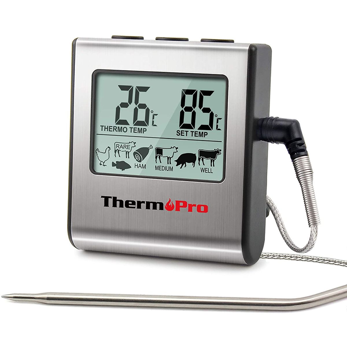 OEM - Termometro Digital Cocina Sonda 0 A 250 °C Thermopro Original TP-16