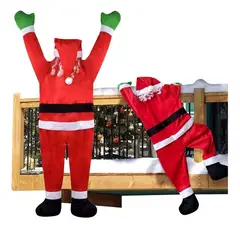 GENERICO - Decoracion Navidad Santa Claus Colgante De Escalada 170 Cm