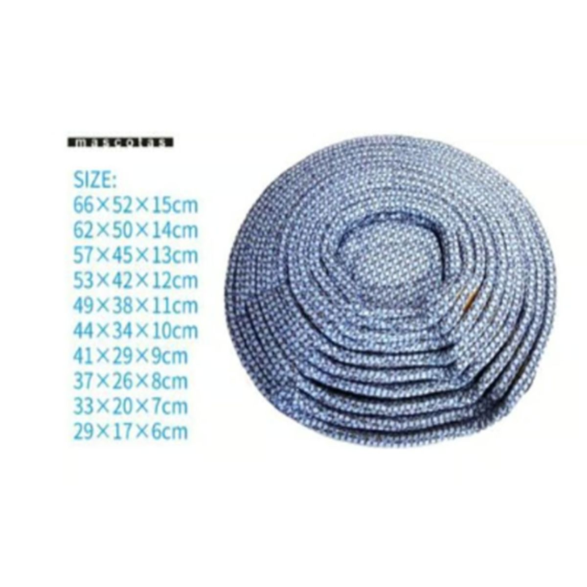 GENERICO - Colchoneta Cama Para Mascotas Diseño Cuadritos