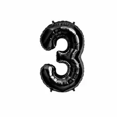GENERICO - GLOBO METALICO 32 NEGRO 3