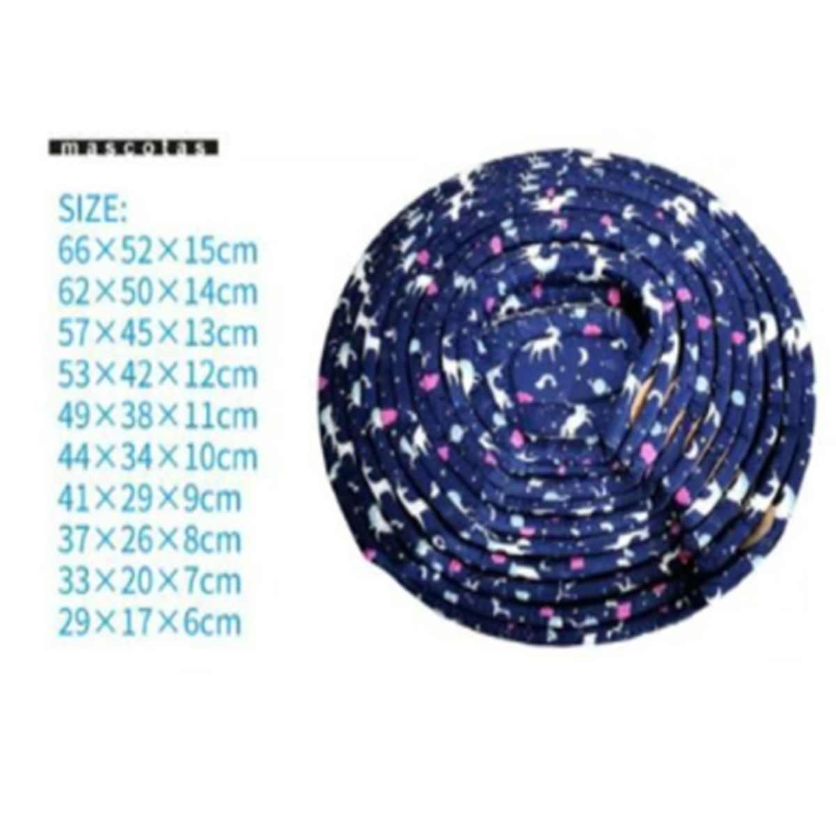 GENERICO - Colchoneta Cama Para Mascotas Diseño Unicornio