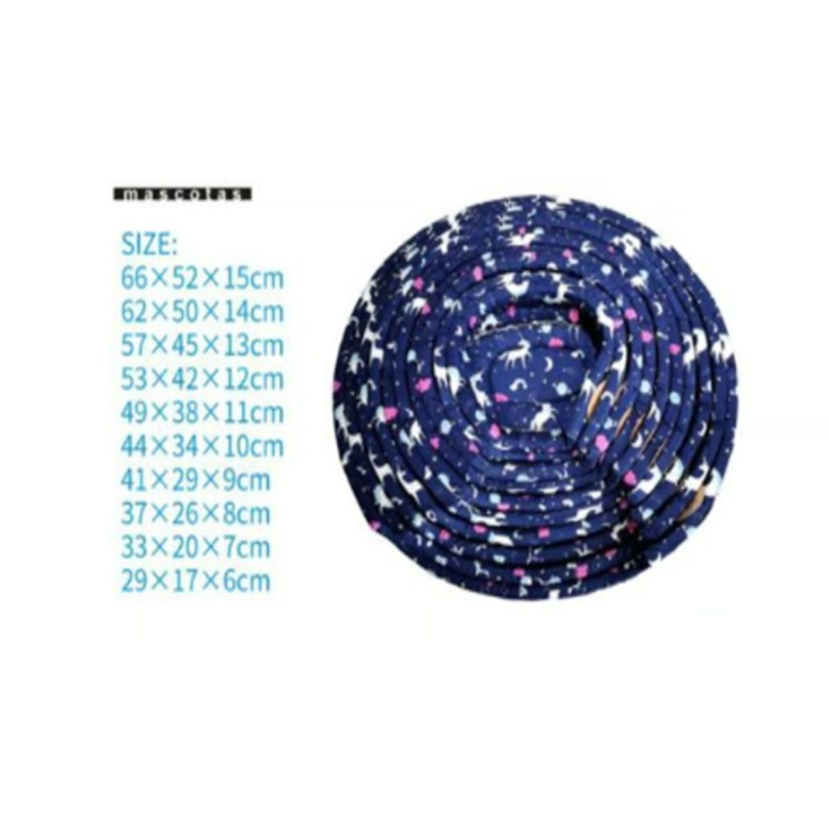 GENERICO - Colchoneta Cama Para Mascotas Diseño Unicornio