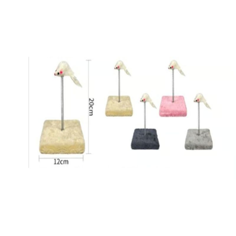 GENERICO - Torre Rascador Para Gato Árbol Juguete 20x12cm Beige