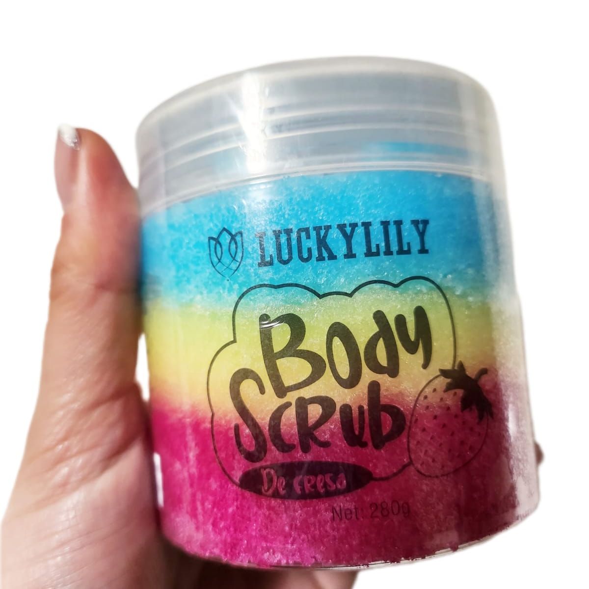 GENERICO - Luckilily Exfoliante Corporal Body Scrub Fresa Hidrata 280g