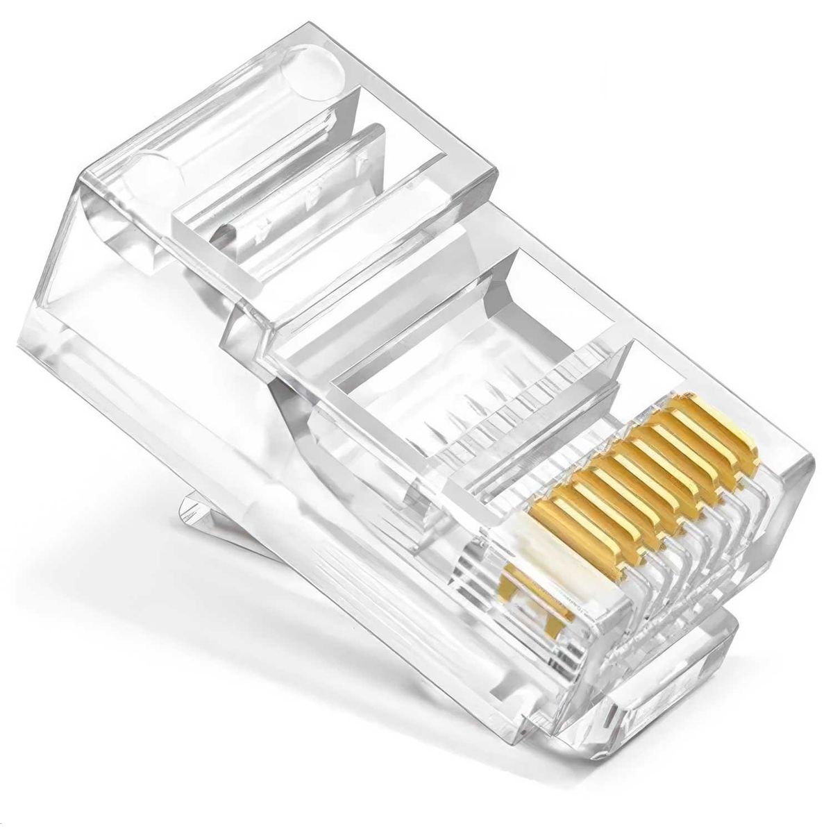 GEN - 100x Conector Rj45 Cat5 Cable Utp Conector Red Internet Lan