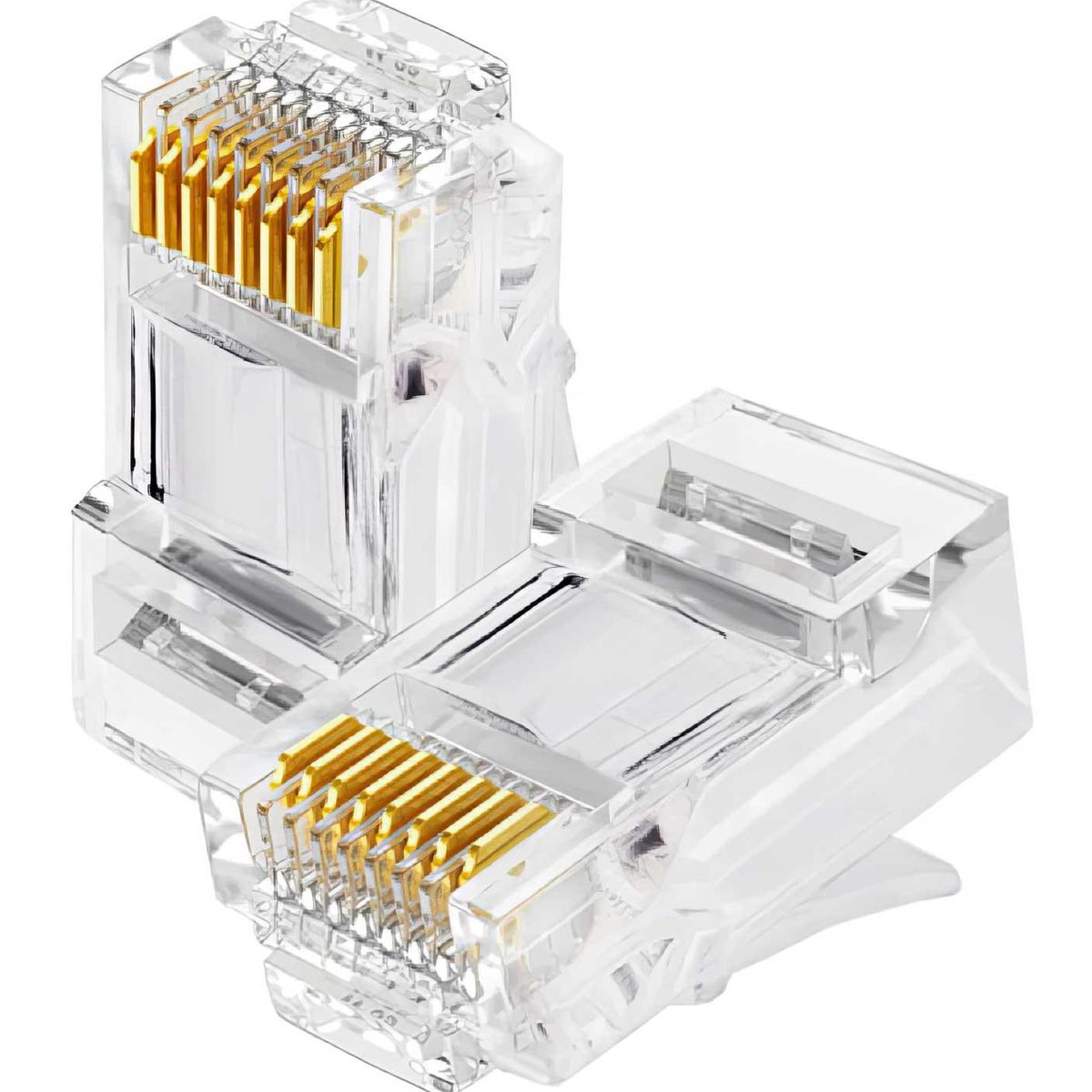 GEN - 100x Conector Rj45 Cat5 Cable Utp Conector Red Internet Lan