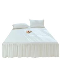 Faldones para Cama Lisos 15 Plaza Color Blanco
