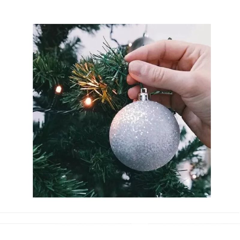 GENERICO - Pack X12 Bolas De Arbol De Navidad Esferas 6cm