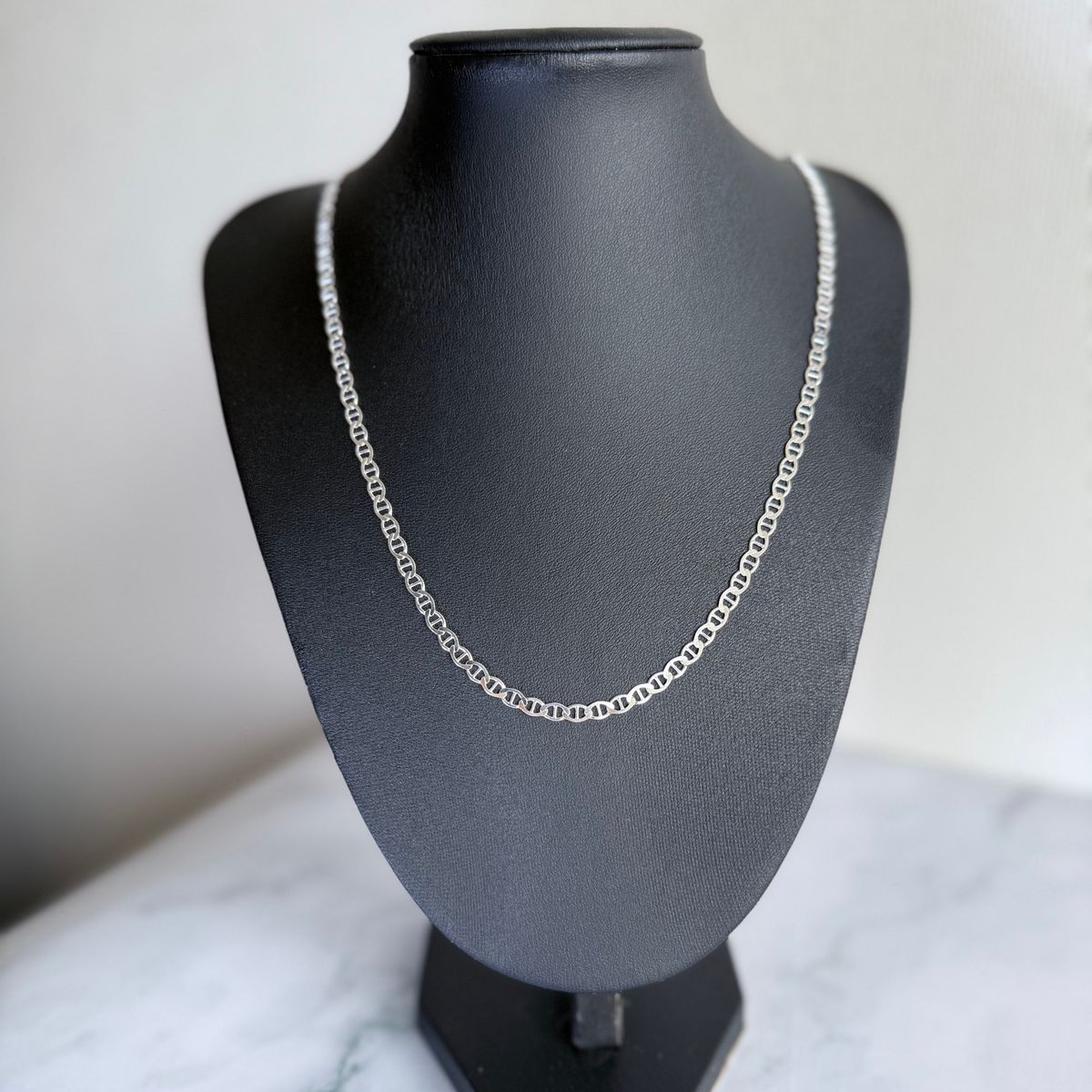 GENERICO - Cadena Plata Fina Ley 925 4mm Collar Gucci Marina Reversible