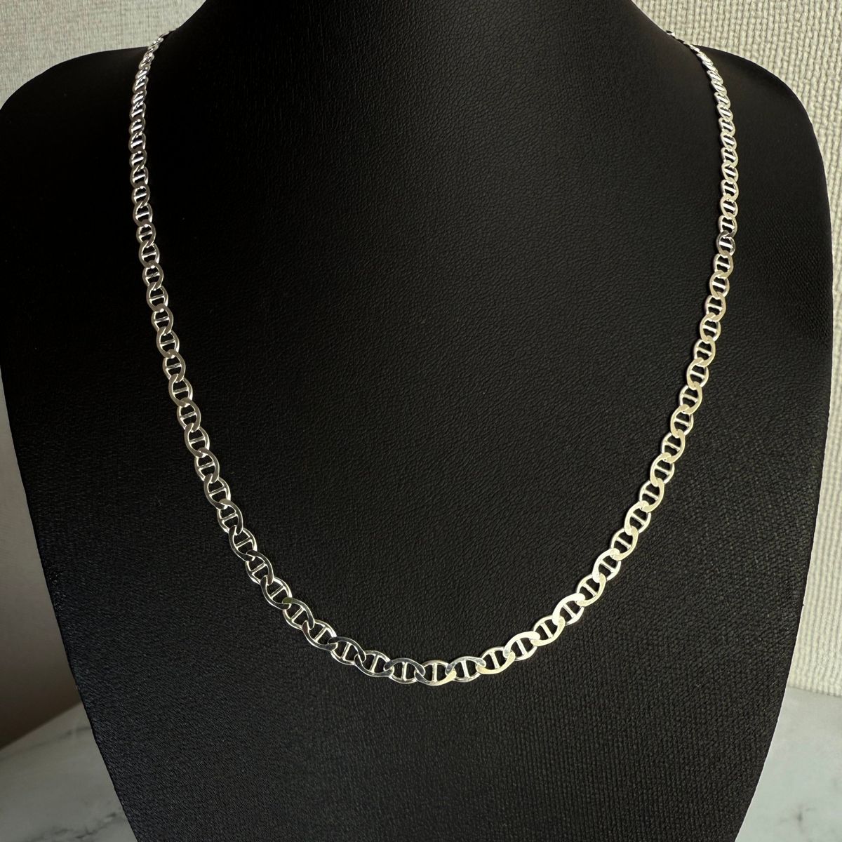 GENERICO - Cadena Plata Fina Ley 925 4mm Collar Gucci Marina Reversible