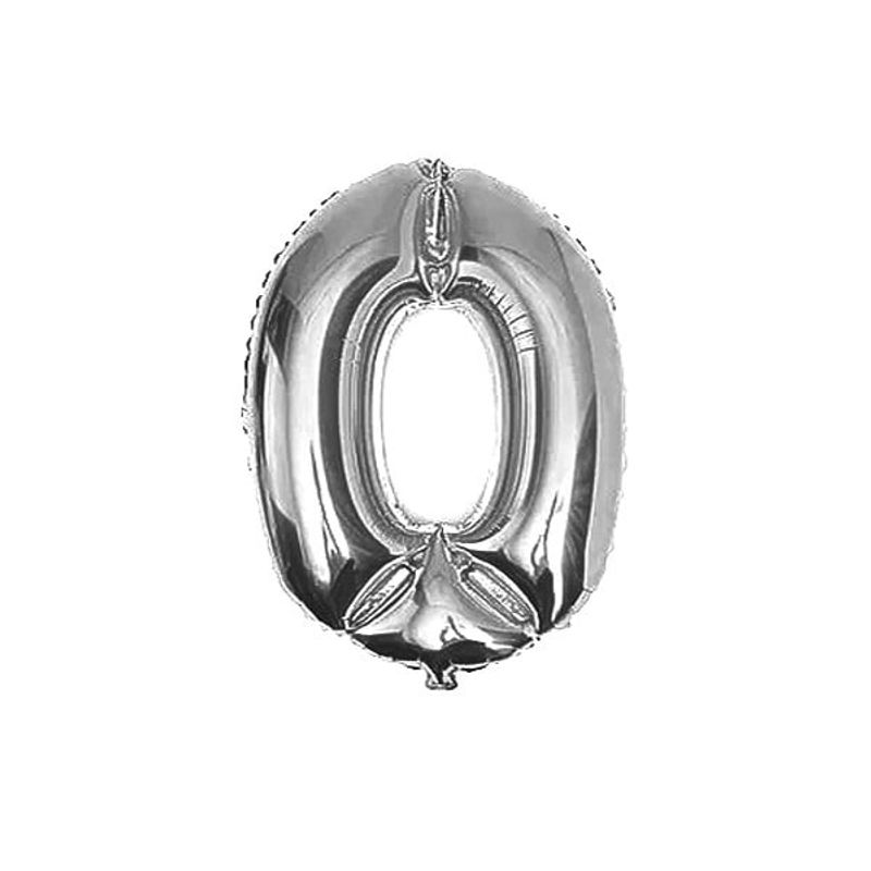 GENERICO - GLOBO METALICO 32 PLATEADO N?0 X1 UNI