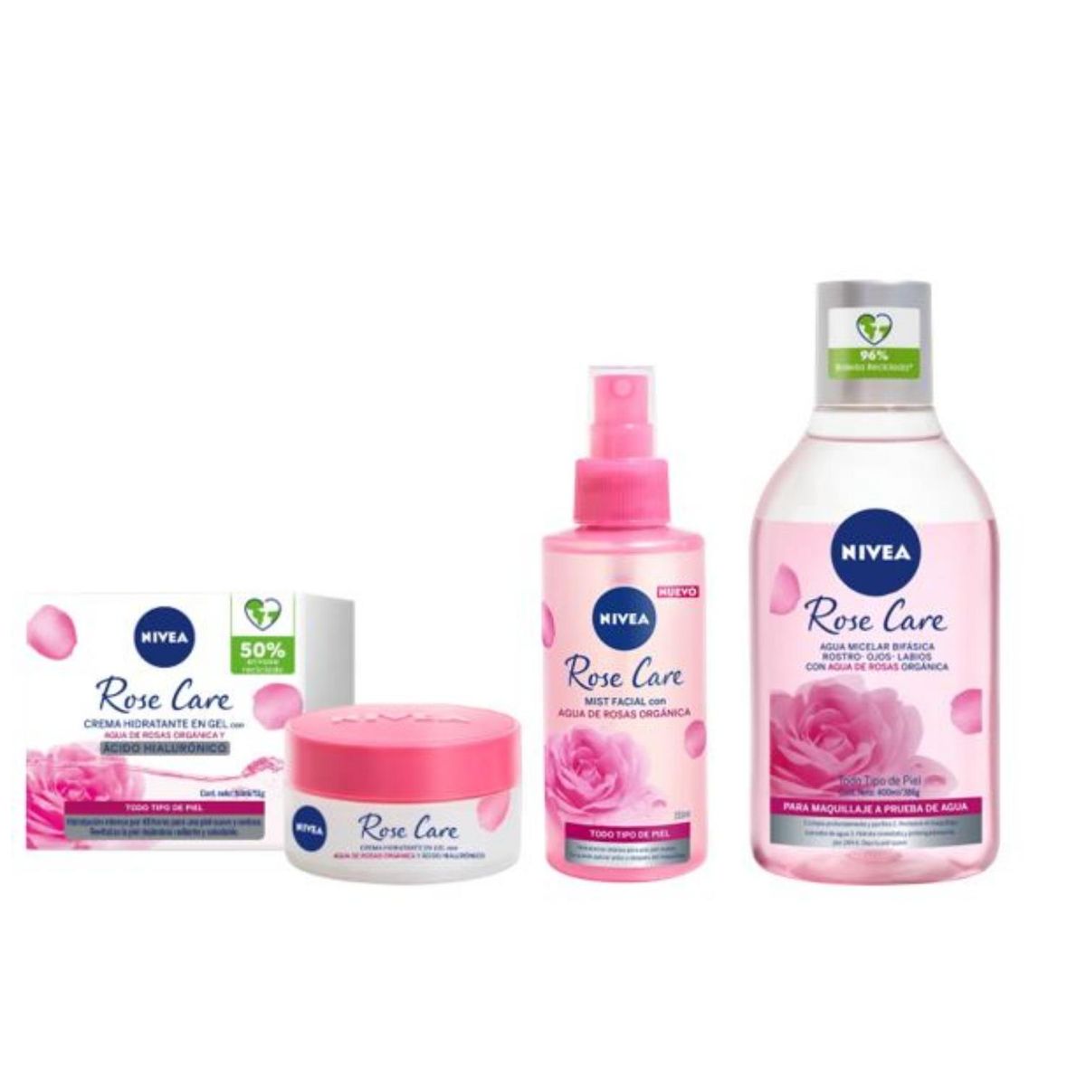 NIVEA - Rutina de Cuidado Facial Rose Care Nivea