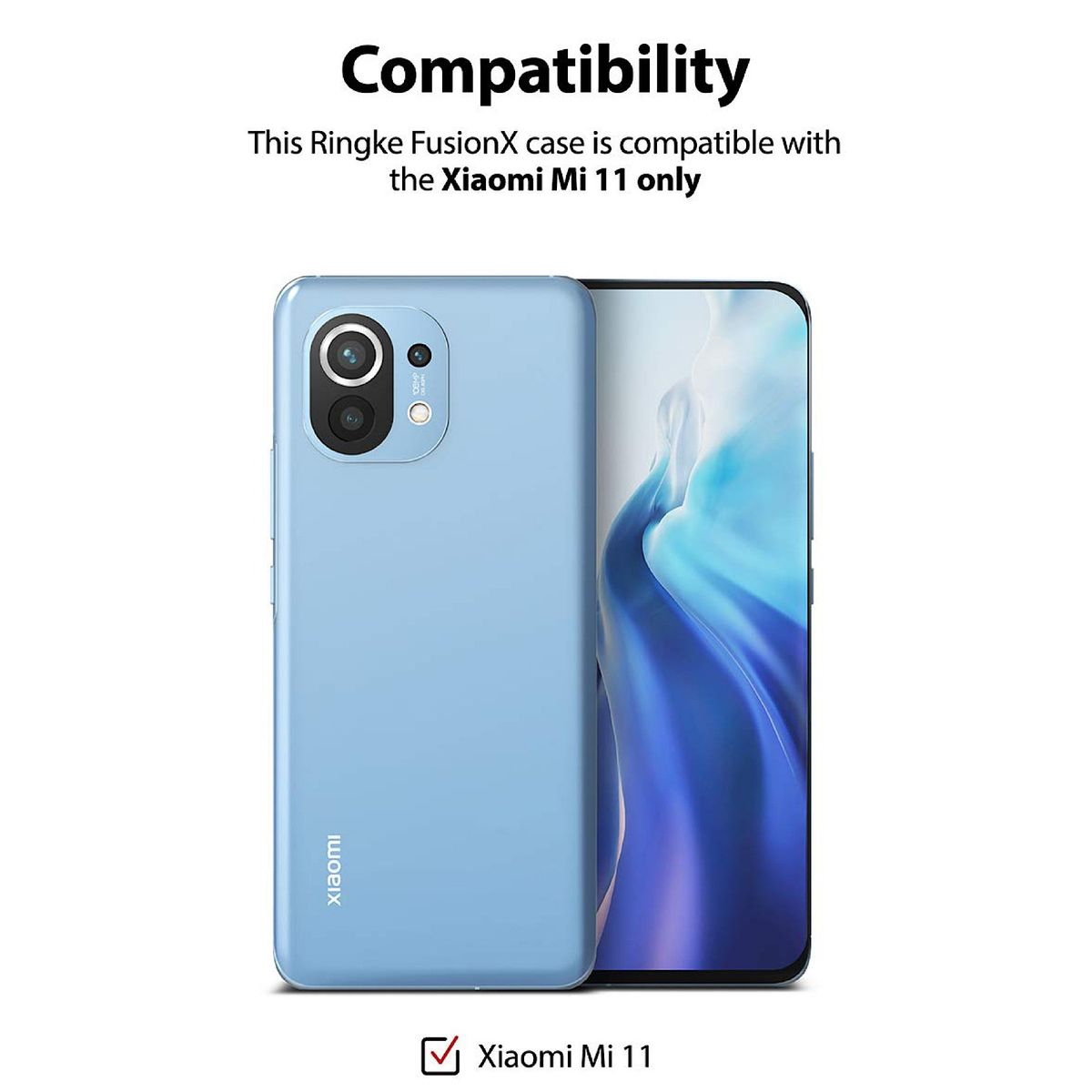 GENERICO - Carcasa Ringke Fusion-X Para Xiaomi Mi 11 Normal - Camo Black