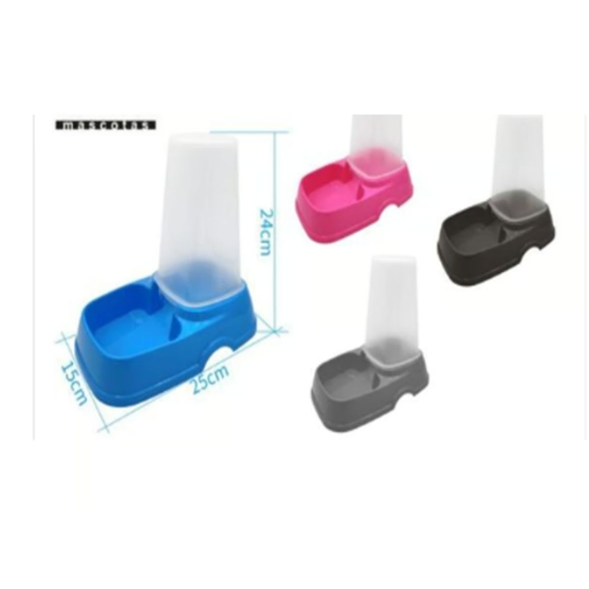 GENERICO - Alimentador Automático Para Mascotas 15L Gris