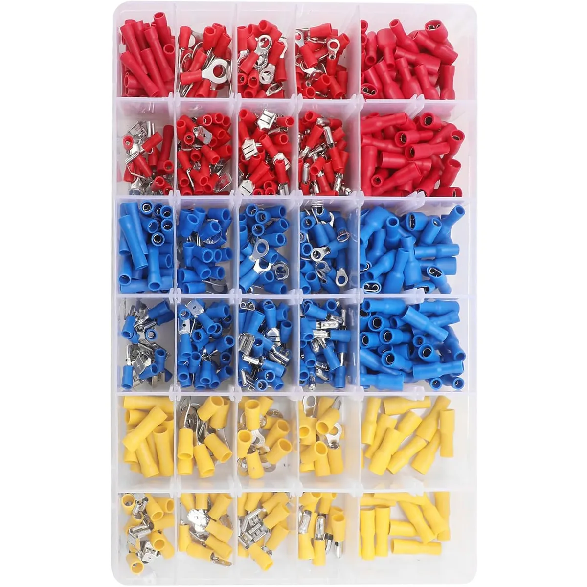 SOLIOT - Kit 480 Terminales Aislados Eléctricos Con Caja