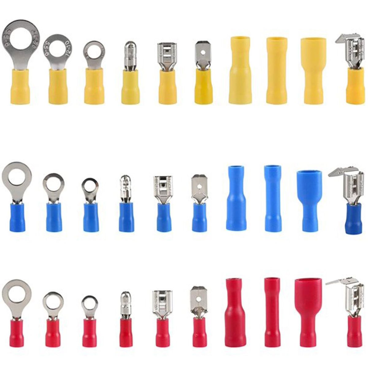 SOLIOT - Kit 480 Terminales Aislados Eléctricos Con Caja