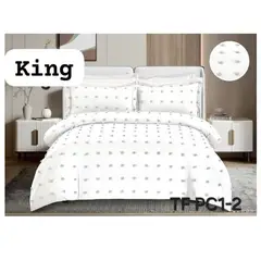 ANGELES DEL HOGAR - Cubrecama De Verano Quilt Medida King Blanco