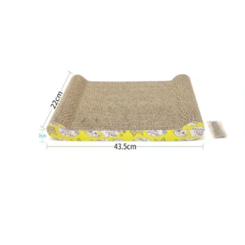 GENERICO - Rascador De cartón Para Gato 22x43cm Diseño Gato