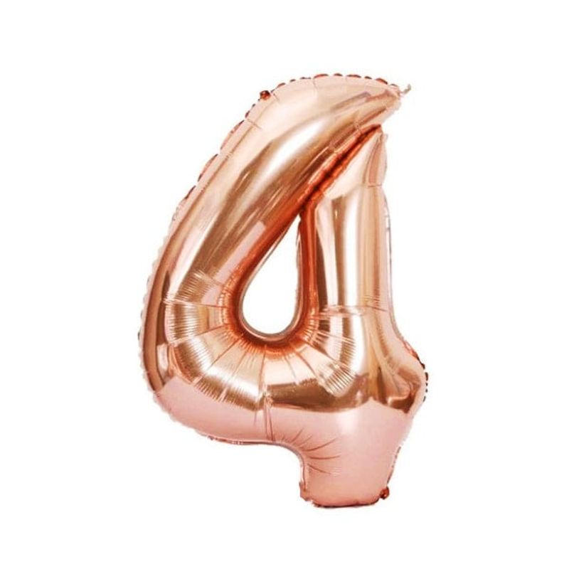 GENERICO - GLOBO METALICO 32 ROSE GOLD N 4
