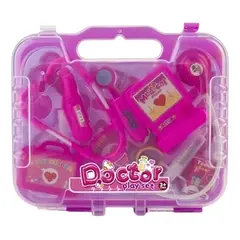 OEM - Maleta doctor Rosada 19pcs 25cm x 65cm x 29 cm