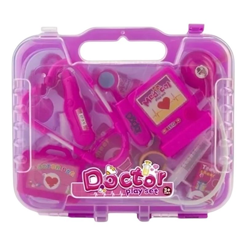 OEM - Maleta doctor Rosada 19pcs 25cm x 65cm x 29 cm