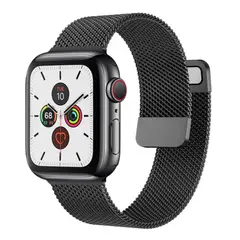 GENERICO - Correa para Apple Watch 41 40mm Malla Magnética Negra
