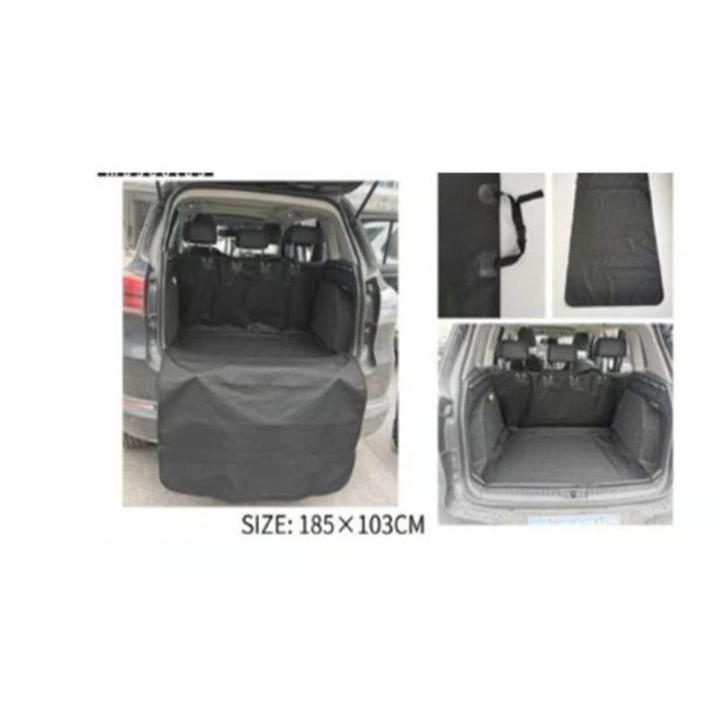 GENERICO - Barrera De Auto Para Mascotas Paseo Negro 185x103cm