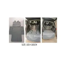GENERICO - Barrera De Auto Para Mascotas Paseo Gris 103x185cm
